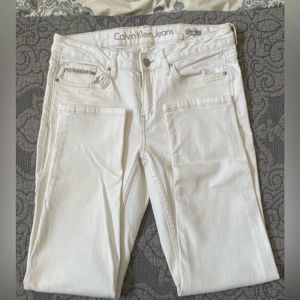 Calvin Klein White Skinny Jeans